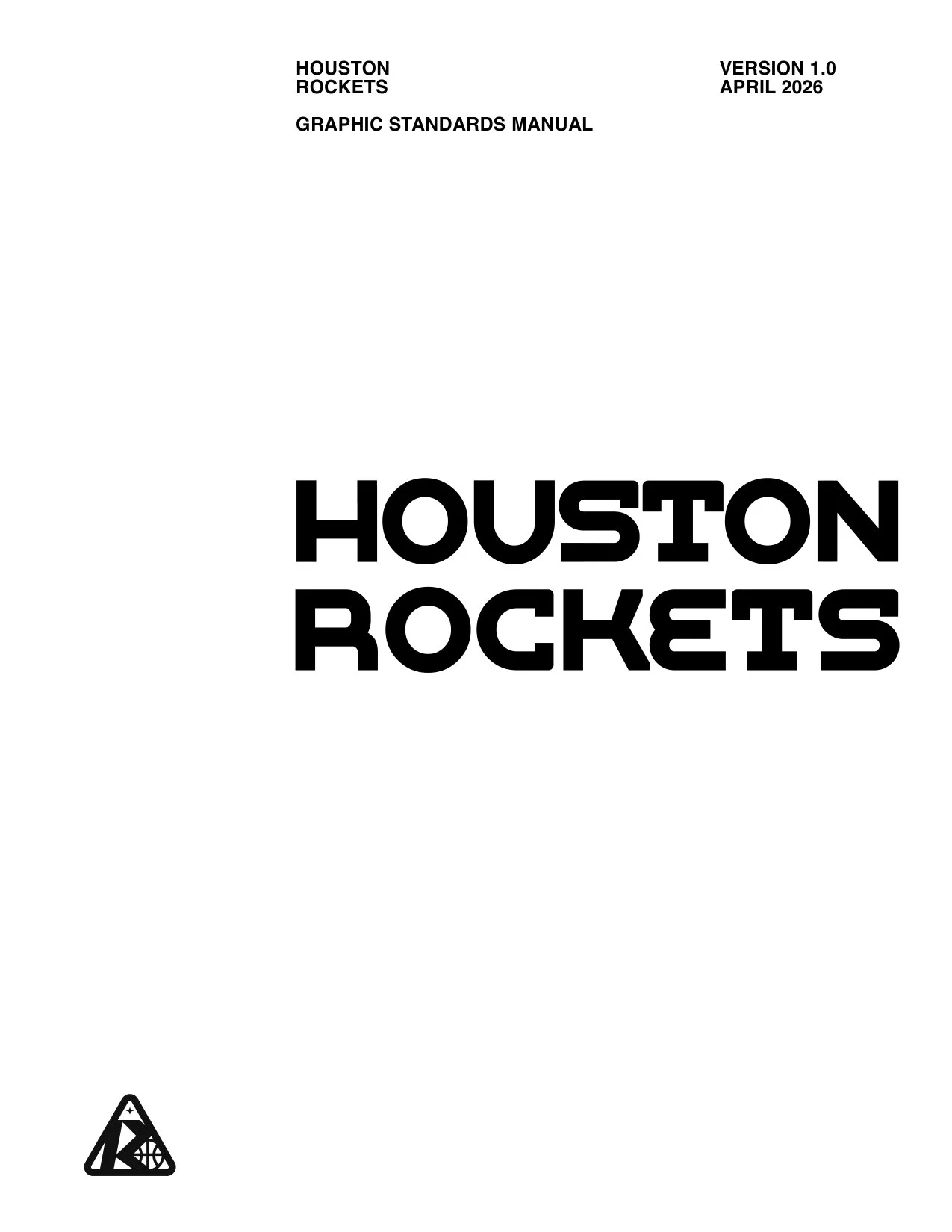Houston Rockets brand guidelines — page 1