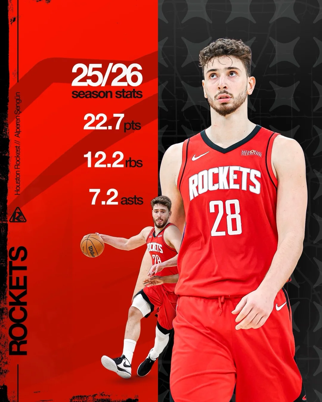 Social template — season stats