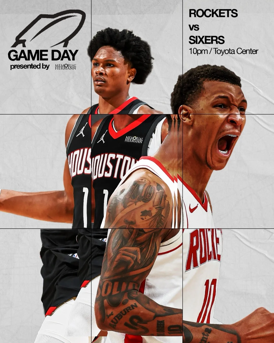 Social template — gameday grid