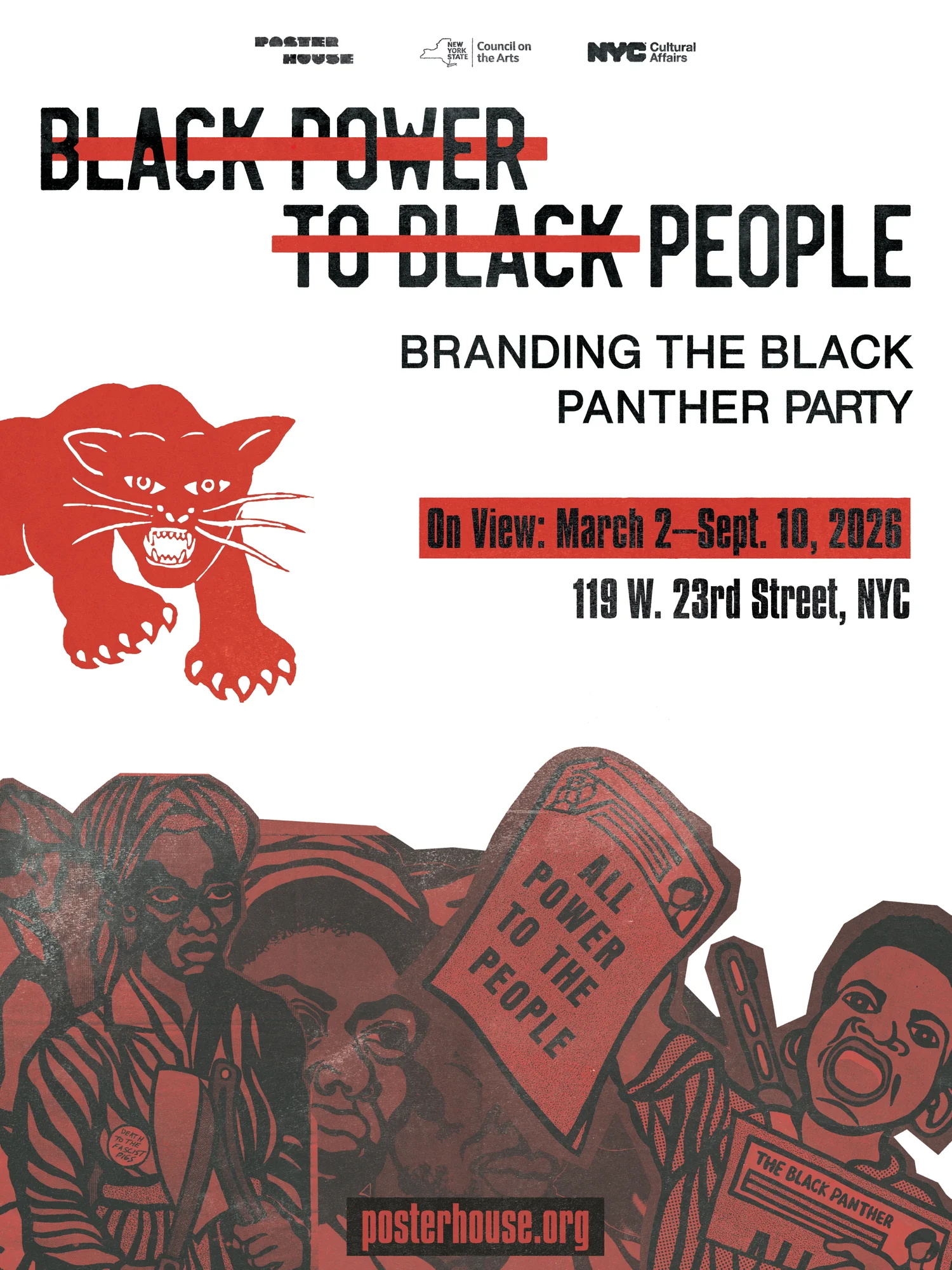 Black Power to Black People — exhibition poster design