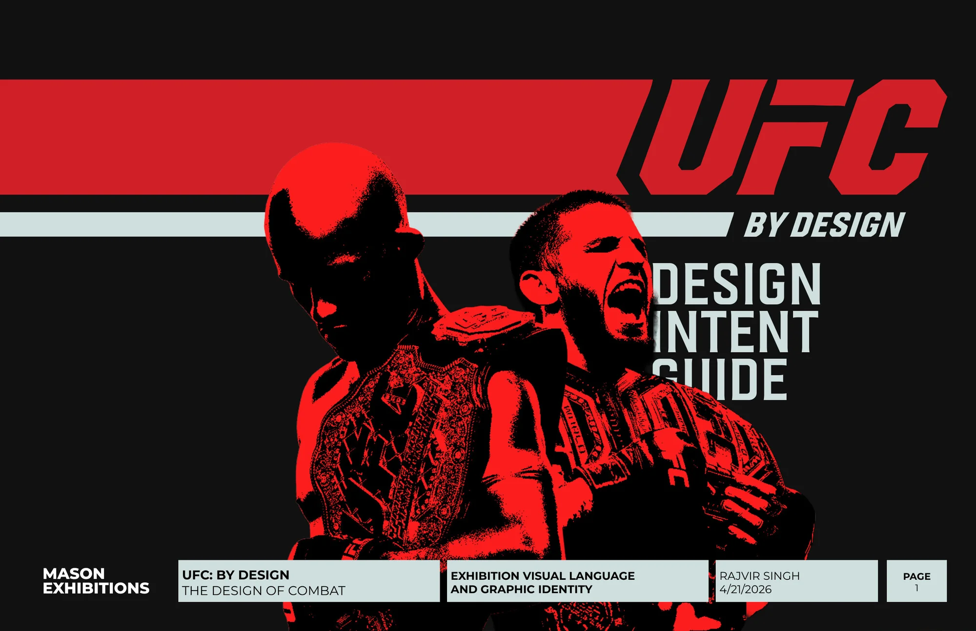 UFC By Design — exhibition document page 1