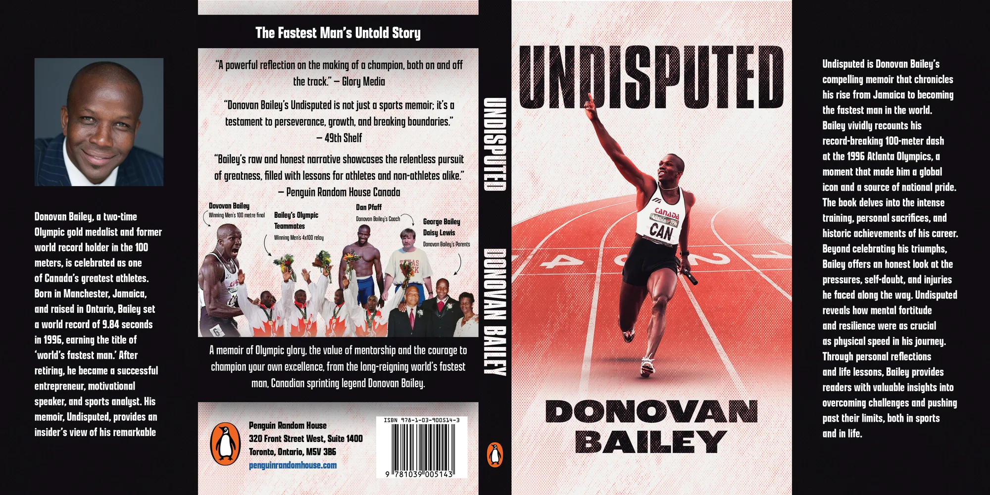 Undisputed — full cover jacket spread, front and back